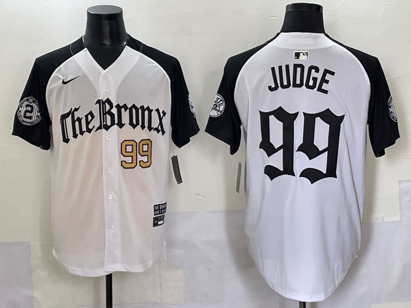 Men 2025 New York Yankees #99 Judge White black Five generations Joint Name Nike MLB Jersey style 52->new york yankees->MLB Jersey